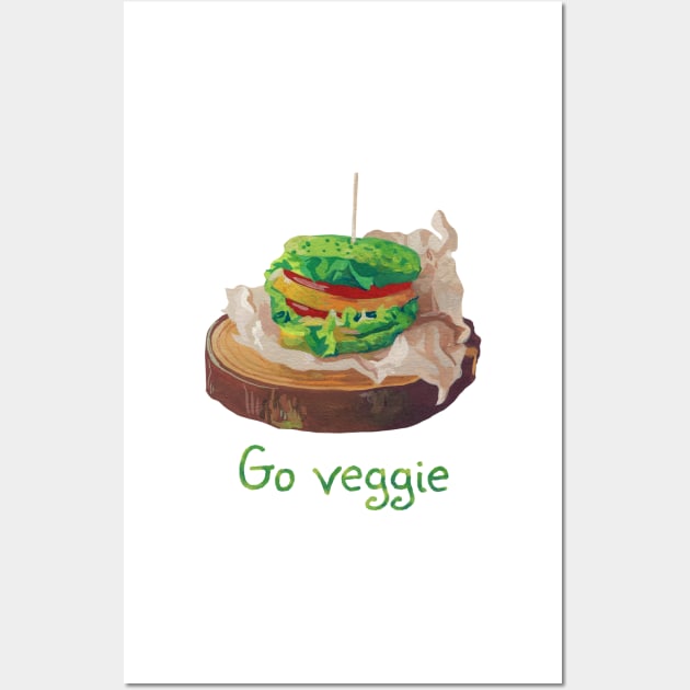 Go veggie! Wall Art by argiropulo